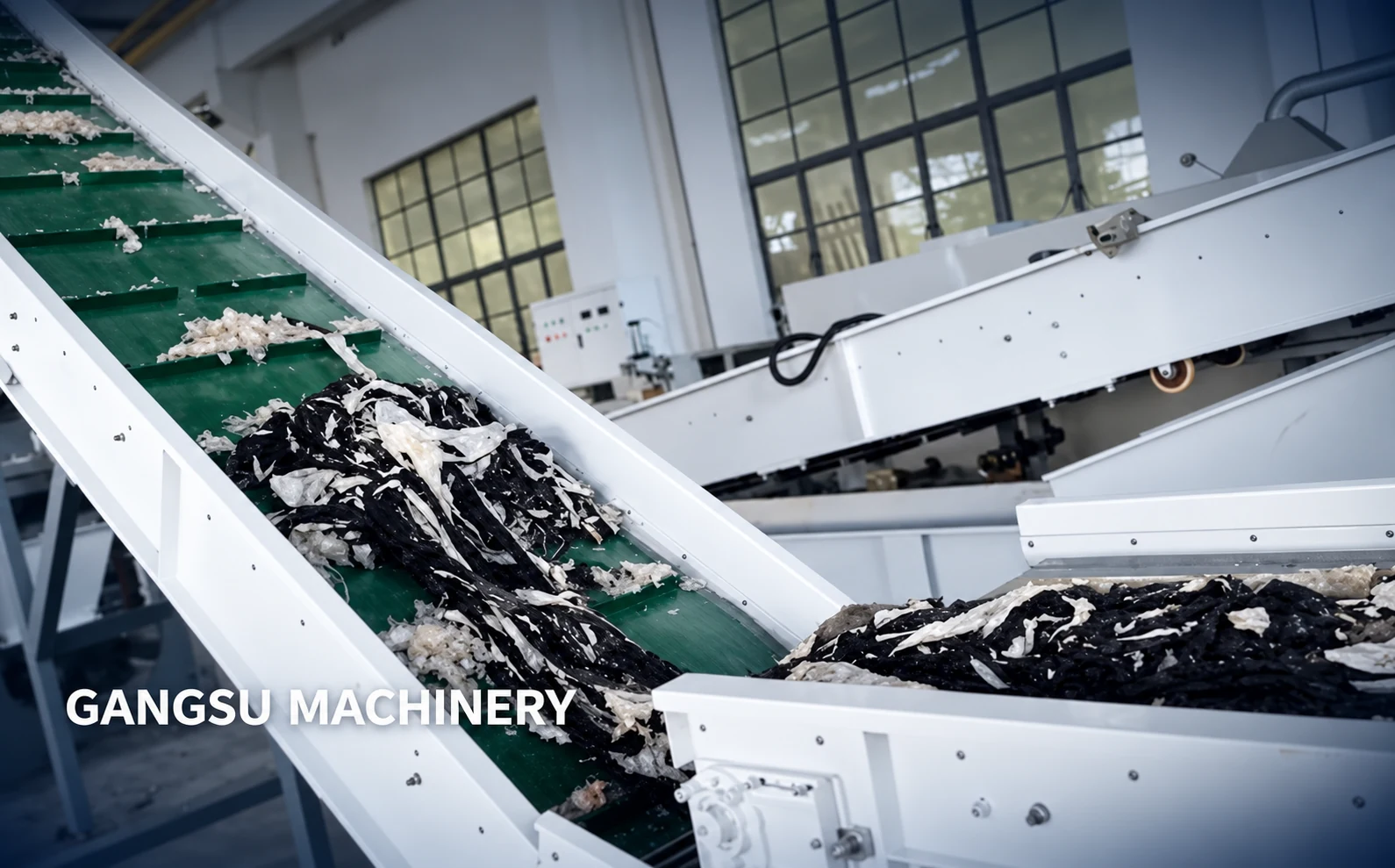 PP PE film washing line conveying waste film
