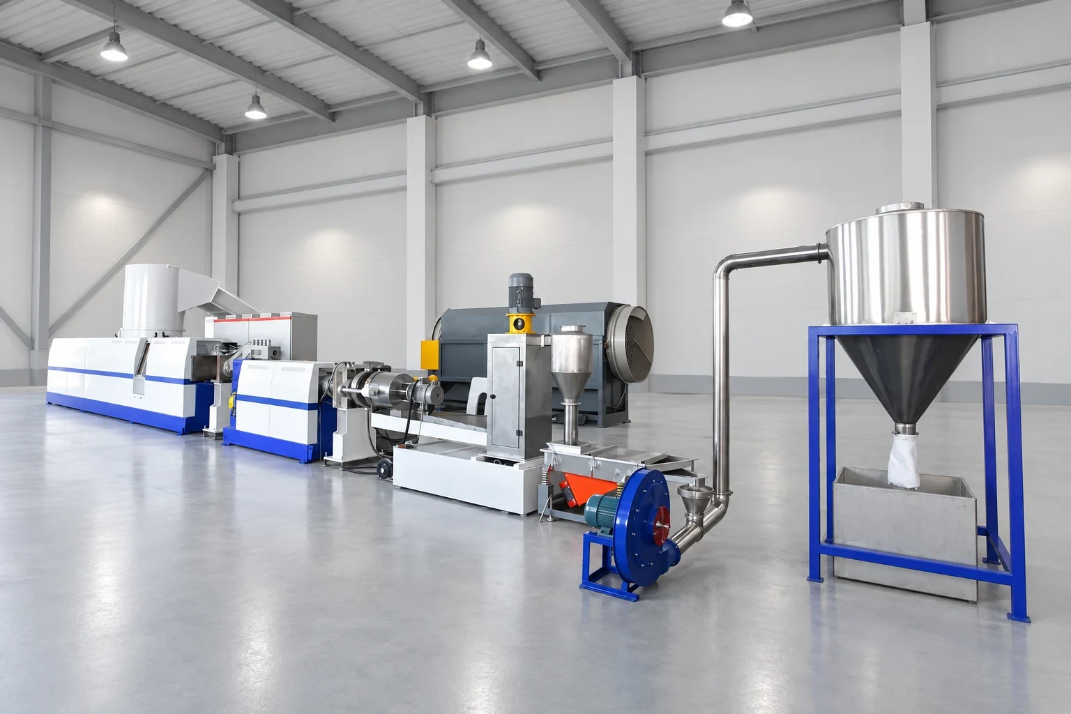 Film bag pelletizing line view 6