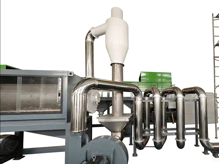 Thermal Dryer in a PET bottle washing line