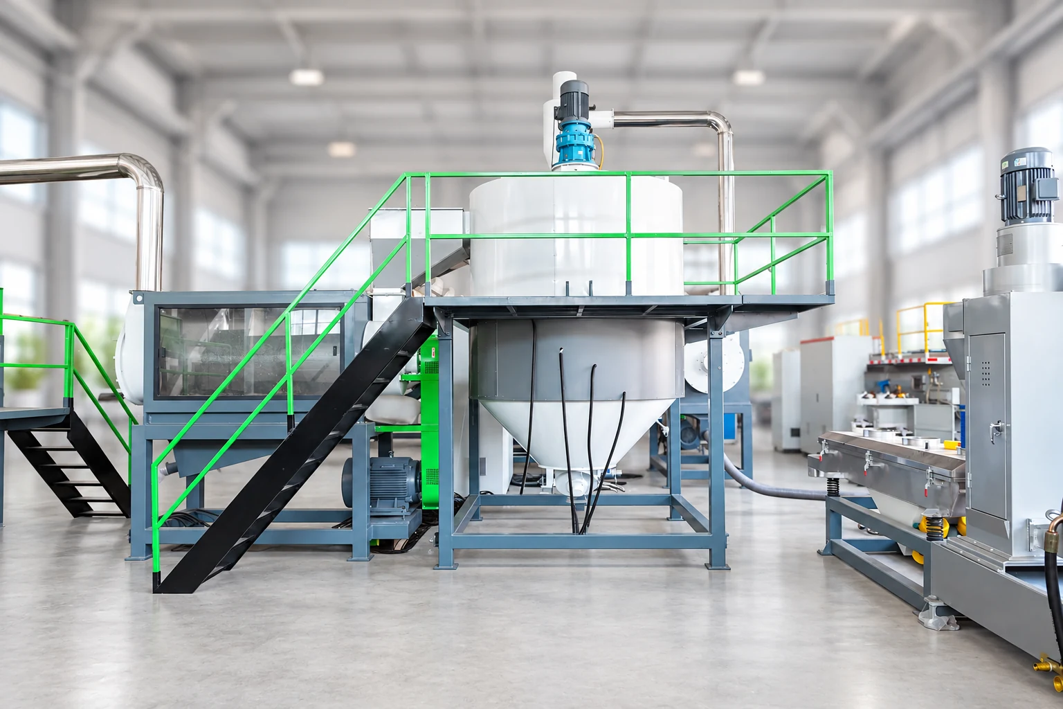 Rigid PP HDPE washing recycling line