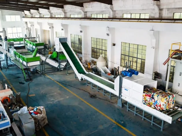 HDPE container recycling solution line